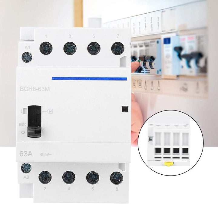 Haushalts-AC-Schütz, BCH8-63M 230 V 4P 63A Ultra-Energieeinsparung für die Haushaltsindustrie mit ma