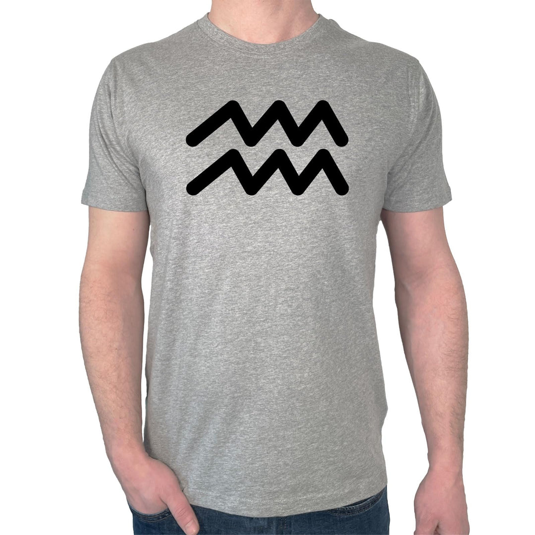 Herren T-Shirt Wassermann Sternzeichen Zeichen Geschenk Oberteil Grösse S-3XL Bio Baumwolle Fairtrad