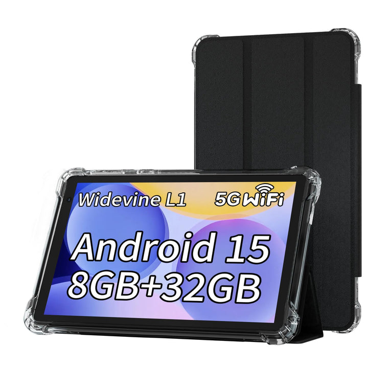 BYANDBY Tablet Tablet 7 Zoll Android 15.0, 6 GB + 32 GB ROM (1 TB Erweiterung), Quad-Core, WLAN, GMS