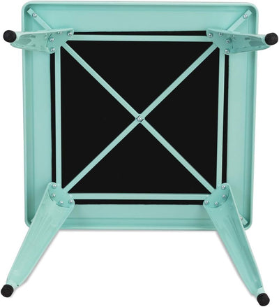 RELAX4LIFE 1 x Kindertisch aus Stahl, 150 kg belastbar, Kinderspieltisch quadratisch, Spieltisch für