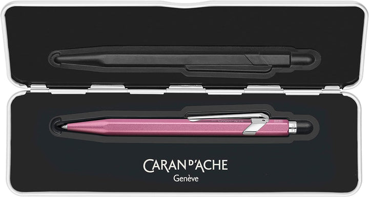 Caran d'Ache Kugelschreiber 849 Colormat-x in der Farbe Rosa mit Etui, 0849.591