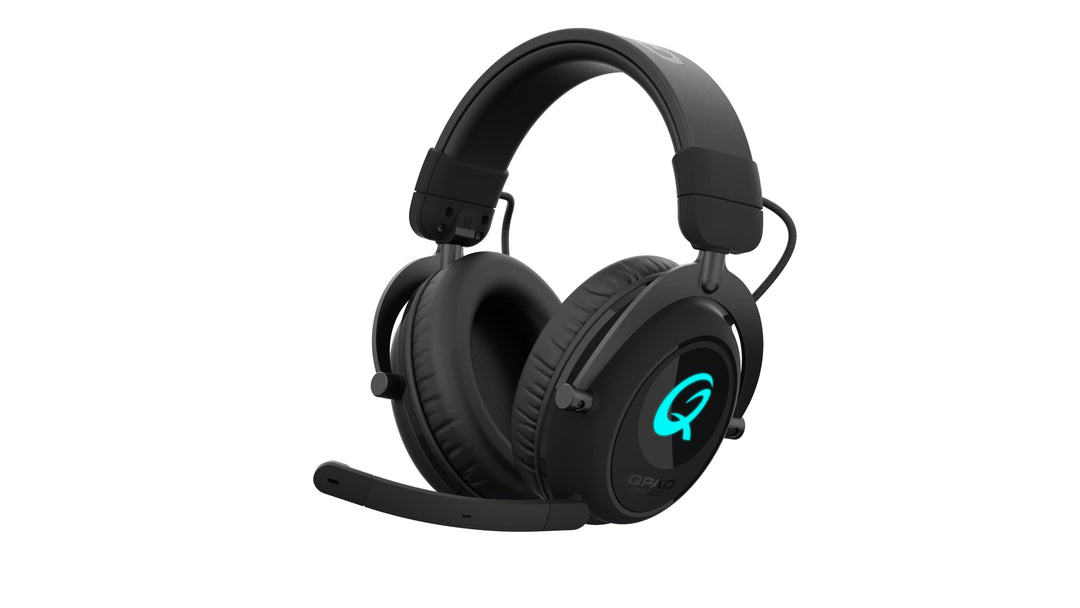 Qpad QH900 Wireless Gaming Headset Stereo kabellose Esports-Kopfhörer, schwarz