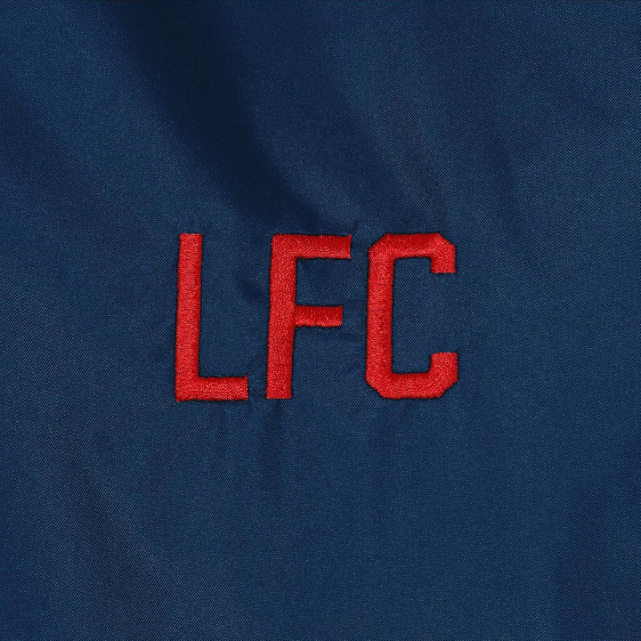 Liverpool FC - Herren Wind- und Regenjacke - Offizielles Merchandise L Dunkelblau - Kapuze mit Schir