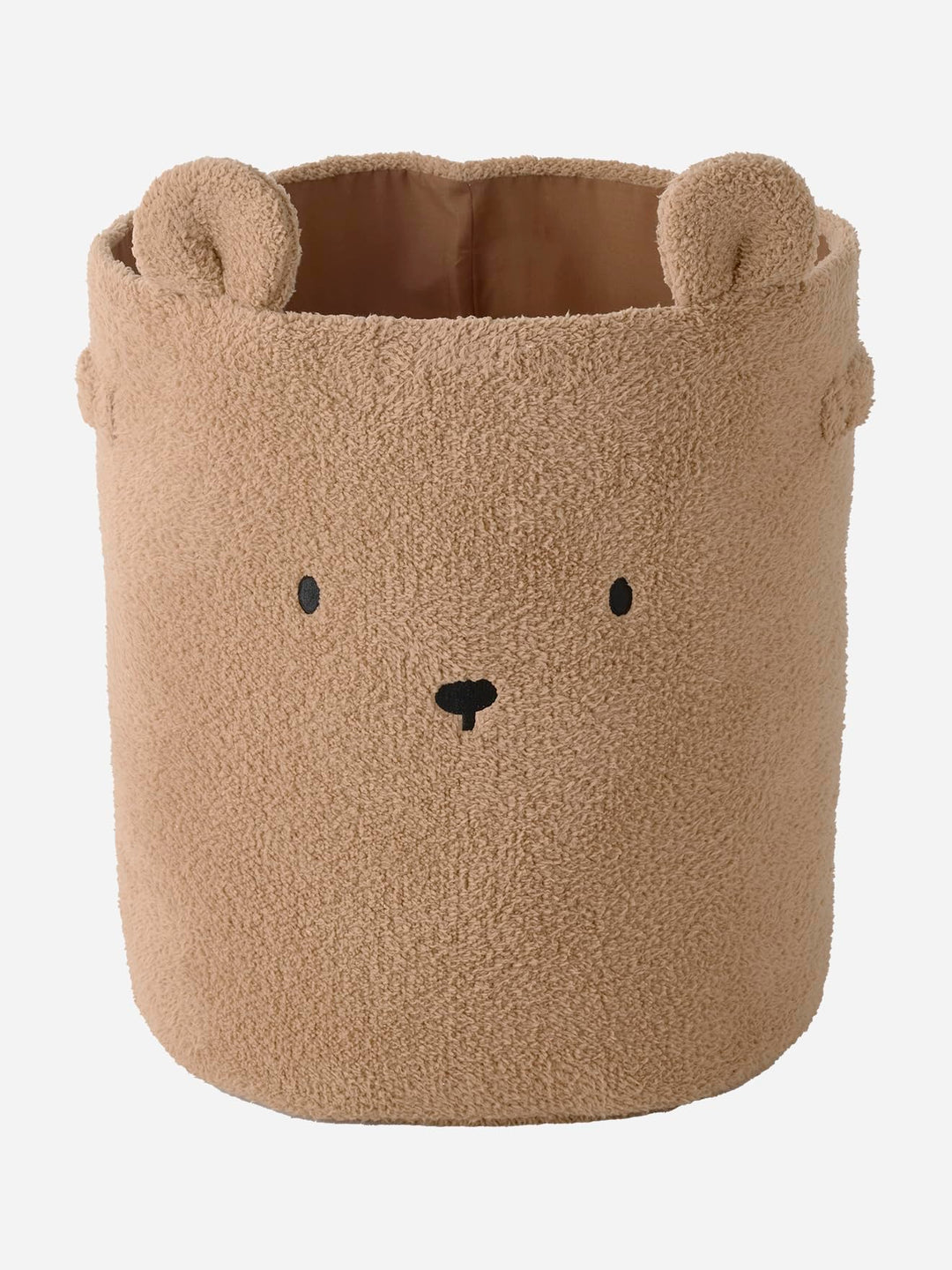 VERTBAUDET Kinderzimmer XL Aufbewahrungskorb BÄR, Teddyfleece braun