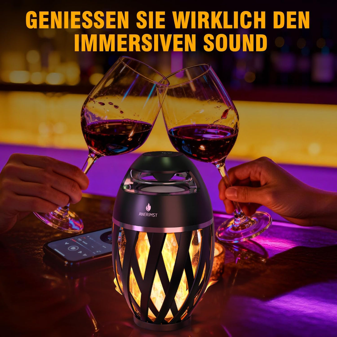 Verbesserte Multi-Sync-Lautsprecher mit Licht | Wasserdichte Outdoor-Lautsprecher mit Auto-Pairing |