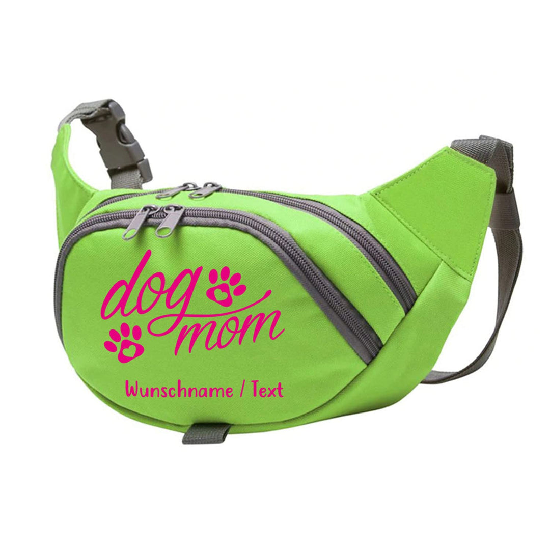Dog Mom Bauchtasche Leckerlie -Tasche mit Wunschnamen personalisiert | Hundetraining | Leckerlie Beu