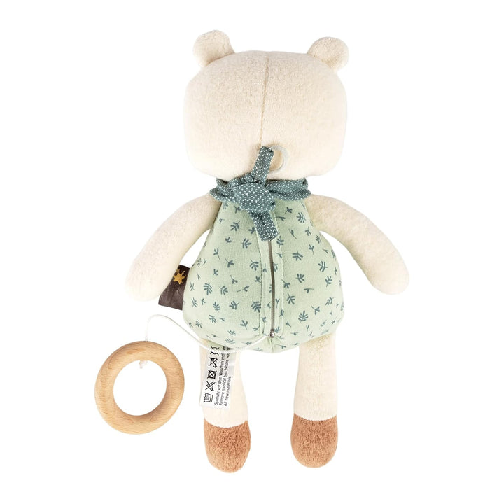 SIGIKID 39773 Spieluhr Bär, yellow für Mädchen und Jungen von 0 bis 36 Monaten Mint/Weiss/Bär, Mint/