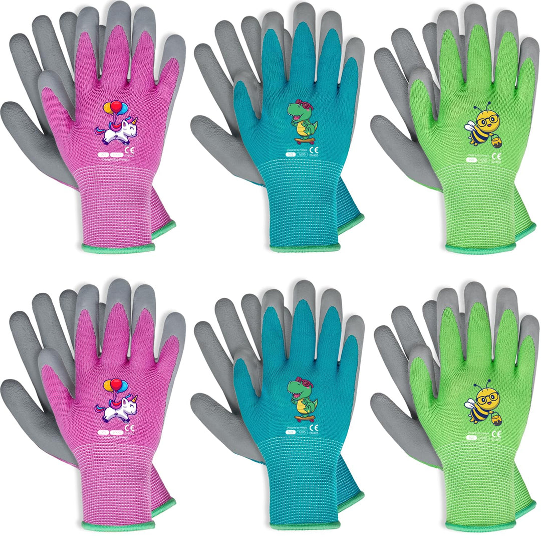 KDK 5-7 Kinder Gartenhandschuhe Hof Arbeitshandschuhe für Kleinkinder Jugendliche Mädchen Jungen Kin