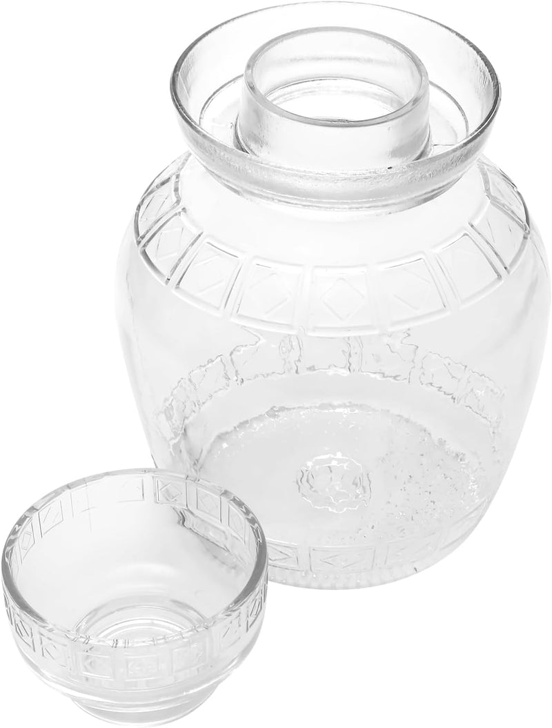 TOPBATHY Fermentationsglas 2-gallonen-Glas Gurkenglas Kimchi-Glas Gärender Topf Schleusen Zum Fermen
