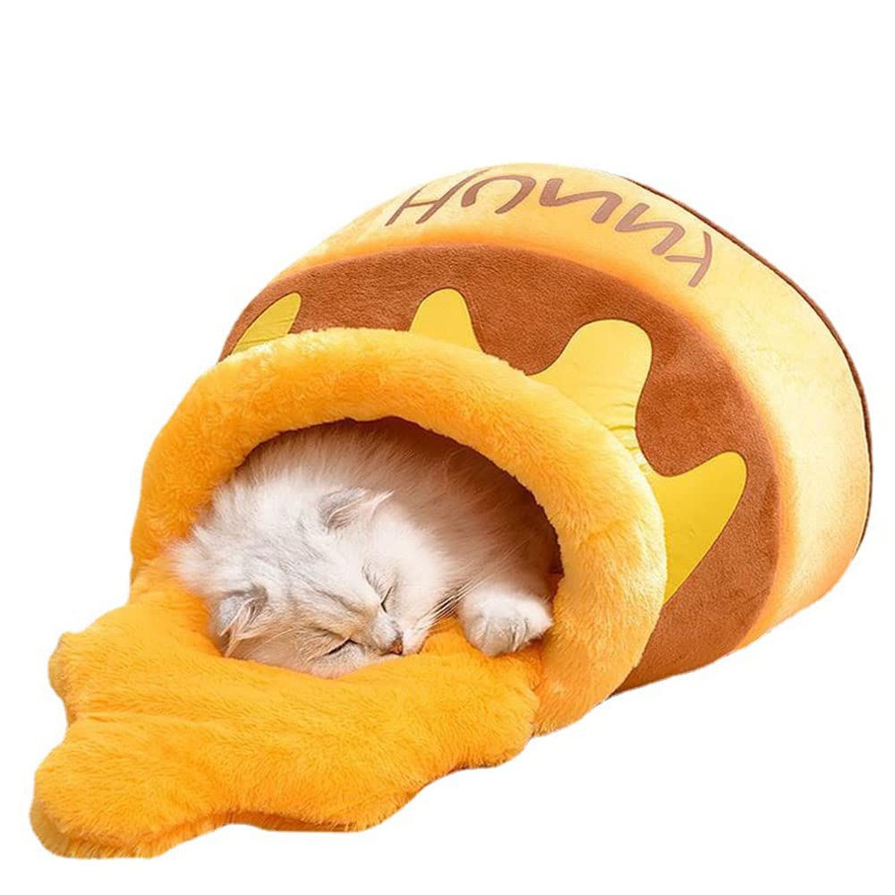 Katzenbett, katzenhöhle, kuschelbett Katzen, Katzen kuschelbett, Katzennest Honigtopf, für kleine Ka