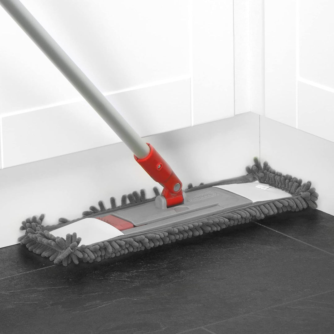com-four® 4X Ersatz-Bezug für Bodenwischer - Wischbezug aus Microfaser Chenille zur gründlichen Rein