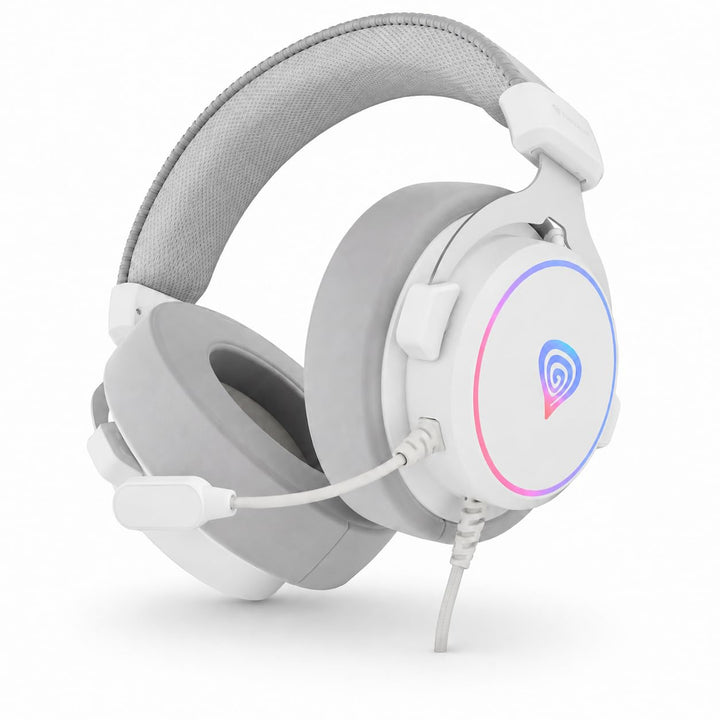 Genesis Neon 764 RGB Gaming Headset USB mit Virtual 7.1 Surround Sound, 50mm Treiber, ENC Mikrofon,