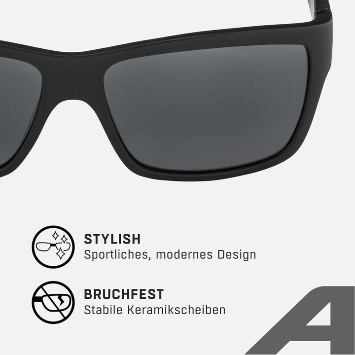 ALPINA KACEY - Verspiegelte und Bruchsichere Sonnenbrille Mit 100% UV-Schutz Für Erwachsene, all bla