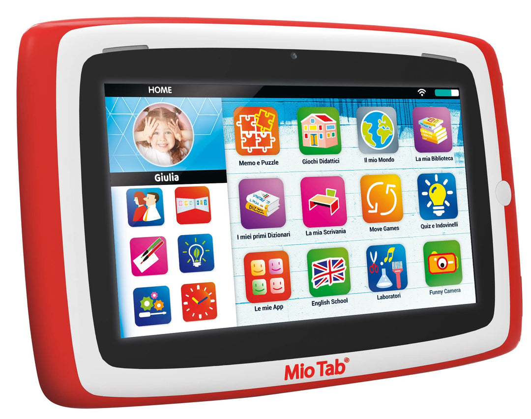 Lisciani -Mio Tab 7'' Evolution 2022, Kinder 6-12 Jahre alt, Speicher 16 GB, Autonom, sensorische Fä