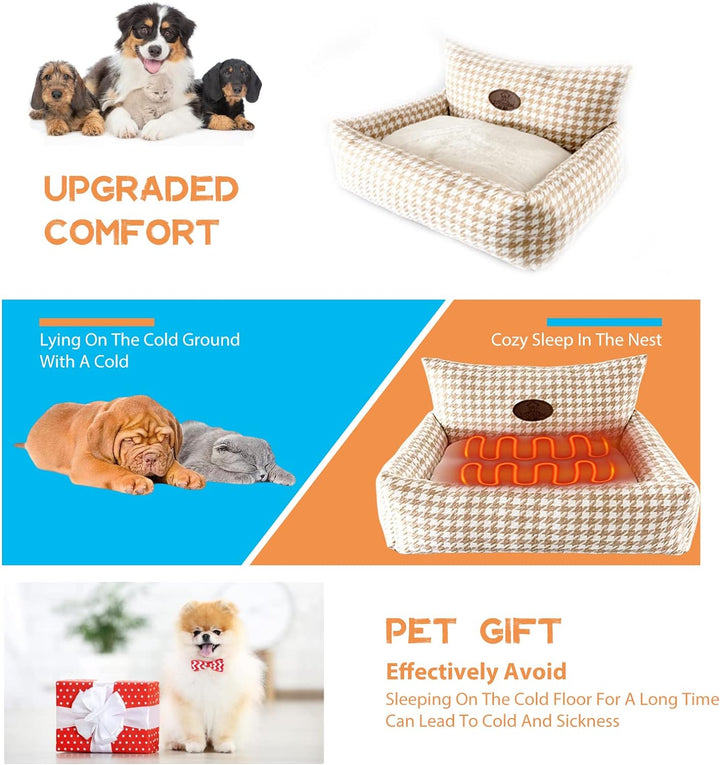 PETCUTE Orthopädisches Hundebett,Hundebett Mittelgrosse Hunde,Rutschfestes Hundebett Hundesofa,Super