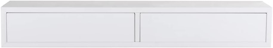 MODULARREDO | Domino, Wandregal mit Schublade, Nachttisch, Wandregal, 88,2 x 13,4 x 20 cm, Weiss – M