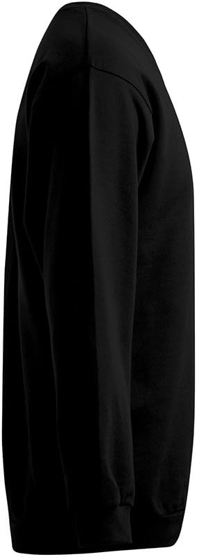 Premium V-Ausschnitt Sweatshirt Plus Size Herren, Schwarz, XXXL