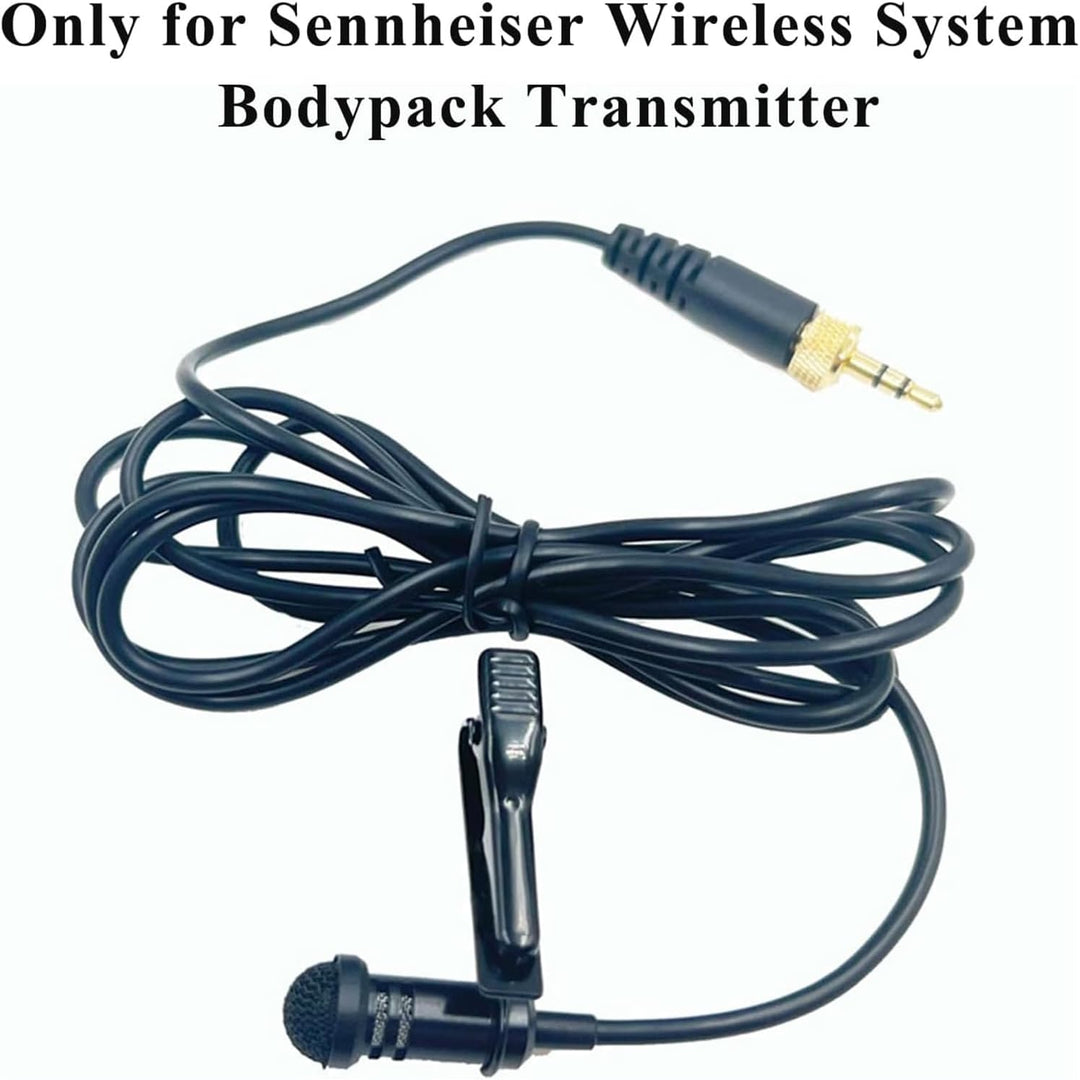 Lavalier Lapel Mikrofon, kompatibel mit Sennheiser kabelloser Sender G1 G2 G3, Omnidirektional Konde