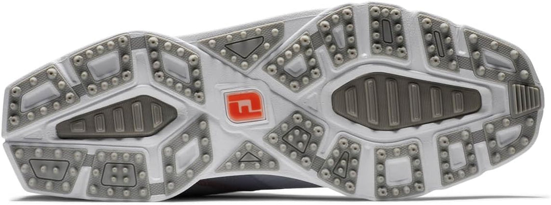 FootJoy Herren Pro|sl Sport Golfschuh 40.5 EU Weit Weiss Grau Orange, 40.5 EU Weit Weiß Grau Or