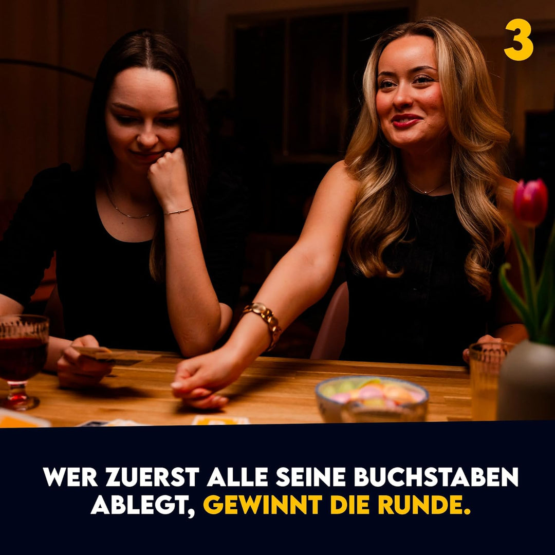 ATM Gaming Quickstop - Das Buchstaben-Duell - Kartenspiel für Jugendliche und Erwachsene - Schnell u