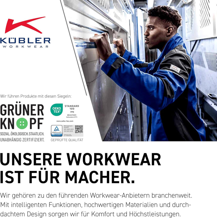 KÜBLER Workwear KÜBLER ACTIVIQ Arbeitsjacke anthrazit/schwarz anthrazit/schwarz L, anthrazit/schwarz