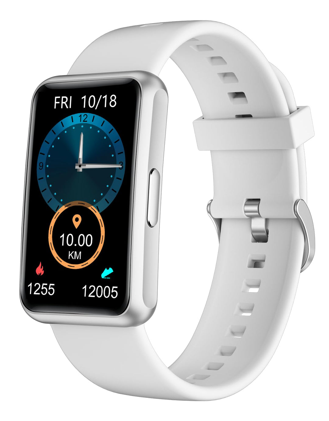 HUAKUA Schrittzähler Uhr (Ohne app und Handy) 1,47 Zoll Touchscreen Einfach Smartwatch Fitness Track