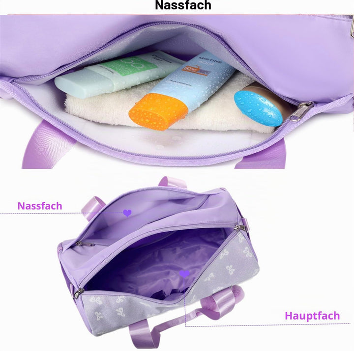 Schmetterling Tasche Kinder Sporttasche Mädchen Ballett Mädchen Kinderhandtasche Balletttasche Kinde