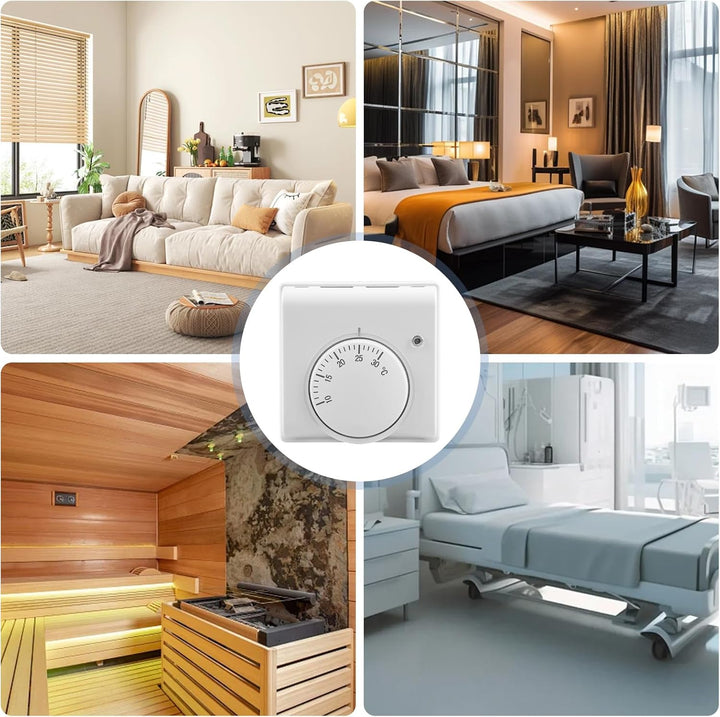 Raumthermostat, 220 V Raumthermostat Fussbodenheizung, 10 ℃ ~ 30 ℃ Thermostat Fussbodenheizung, Fuss