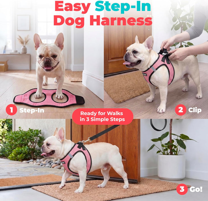 Voyager Step-in Air Hundegeschirr – Allwetter-Netzgewebe für kleine und mittelgrosse Hunde von Best