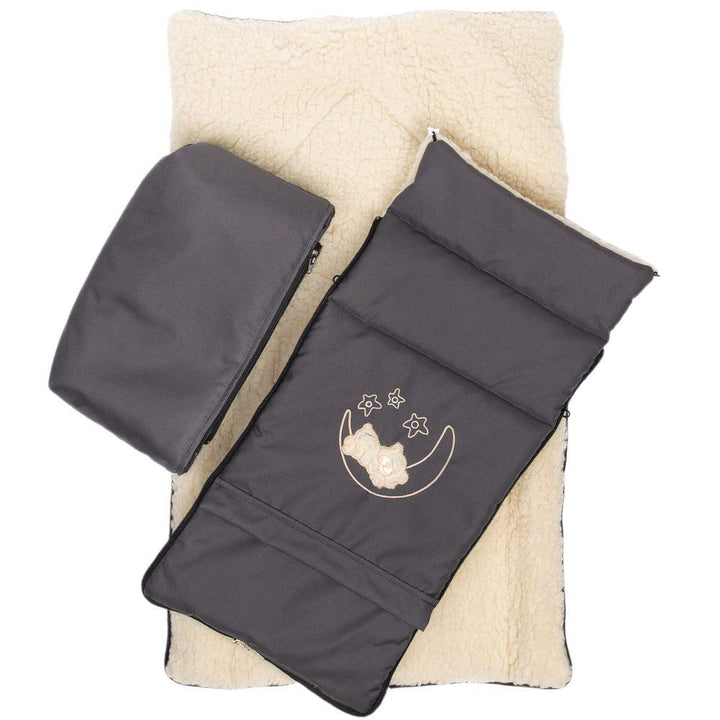 Winter Fusssack für Kinderwagen Babyschale Schlittensack Lammwollesack Baby Fusssack Kuschelsack Win