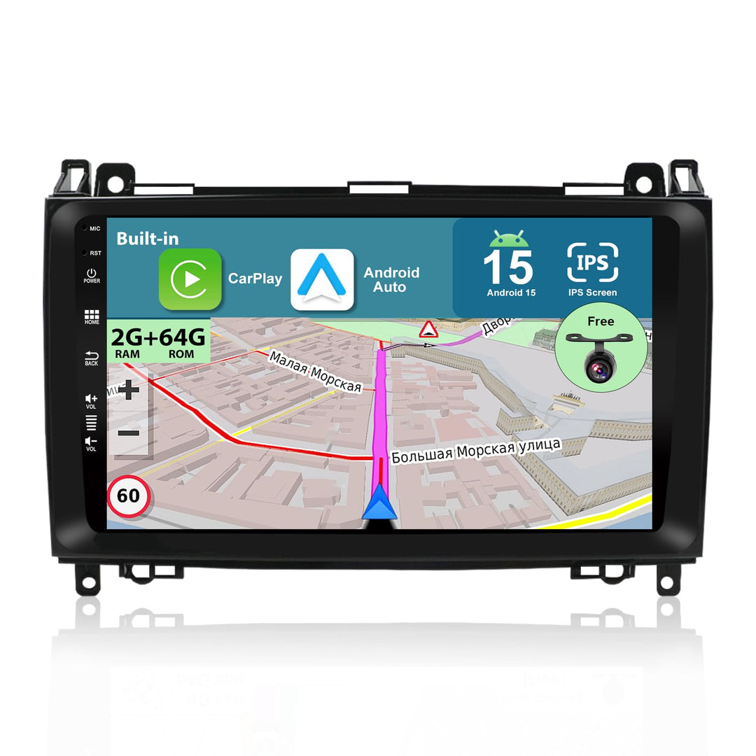 Android 15 Autoradio Passt für Benz Viano/Sprinter/Freightliner Sprinter/W906 GPS Navigation | Rückf