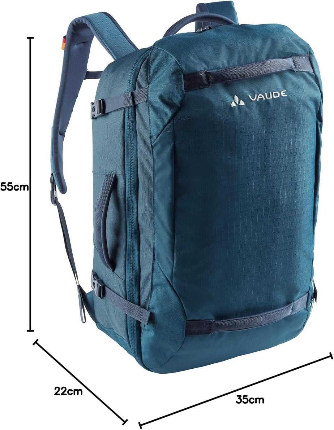 VAUDE Mundo Carry-on 38 Rucksäcke30-39l Baltic Sea Einheitsgrösse, Baltic Sea Einheitsgrösse