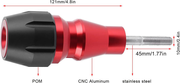 Buachois Motorrad Sturzschutz, Crash Protector Sturzpads,10 mm Edelstahl Universal Anti Kollisions M