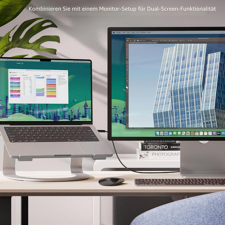 Twelve South Curve SE für MacBooks und Laptops | Aluminium Ergonomischer Desktop-Kühlständer für Zuh