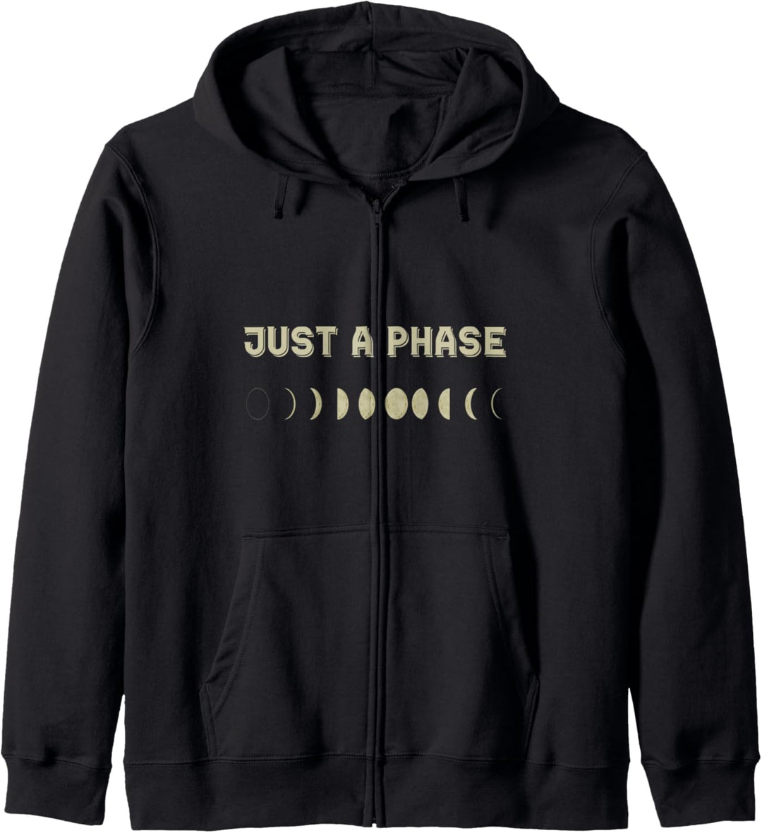 JUST A PHASE | Moon Phase Hipster Hooded Kapuzenjacke