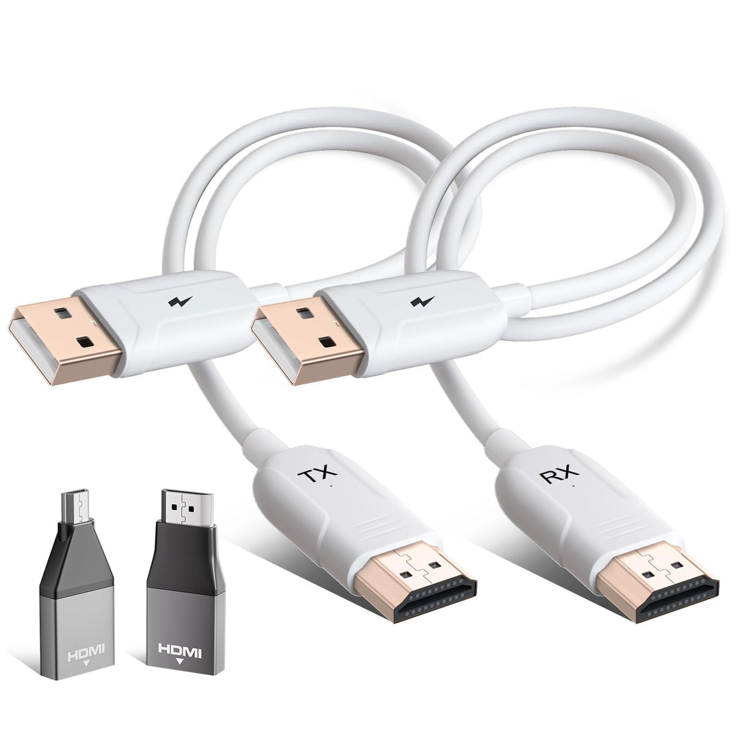 Wireless HDMI Transmitter and Receiver, 5.8G Kabellos Funkübertragung 4K Dekodierung, HDMI Wireless