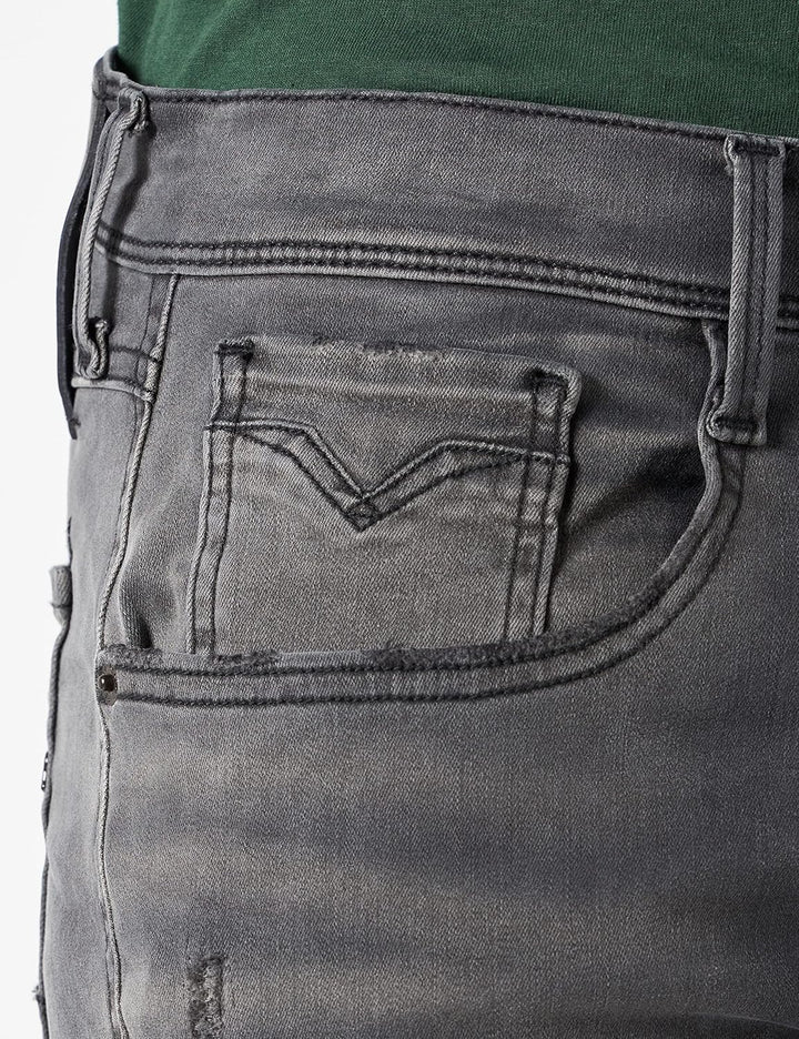 Replay Herren Jeans Anbass Hyperflex Re-Used Xlite 29W / 30L Grau (096 Medium Grey), 29W / 30L Grau