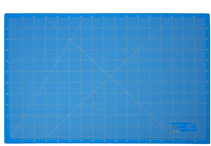 Schneidematte Blau 100x150cm 3-lagig Schneidematte XXL selbstheilend - Bastelunterlage - Schneideunt