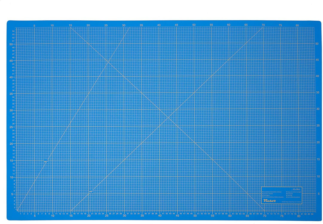 Schneidematte Blau 100x150cm 3-lagig Schneidematte XXL selbstheilend - Bastelunterlage - Schneideunt