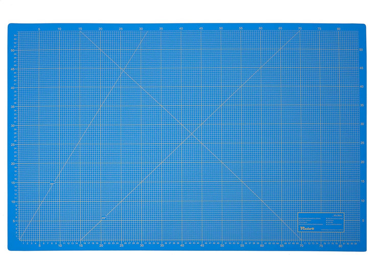 Schneidematte Blau 100x150cm 3-lagig Schneidematte XXL selbstheilend - Bastelunterlage - Schneideunt