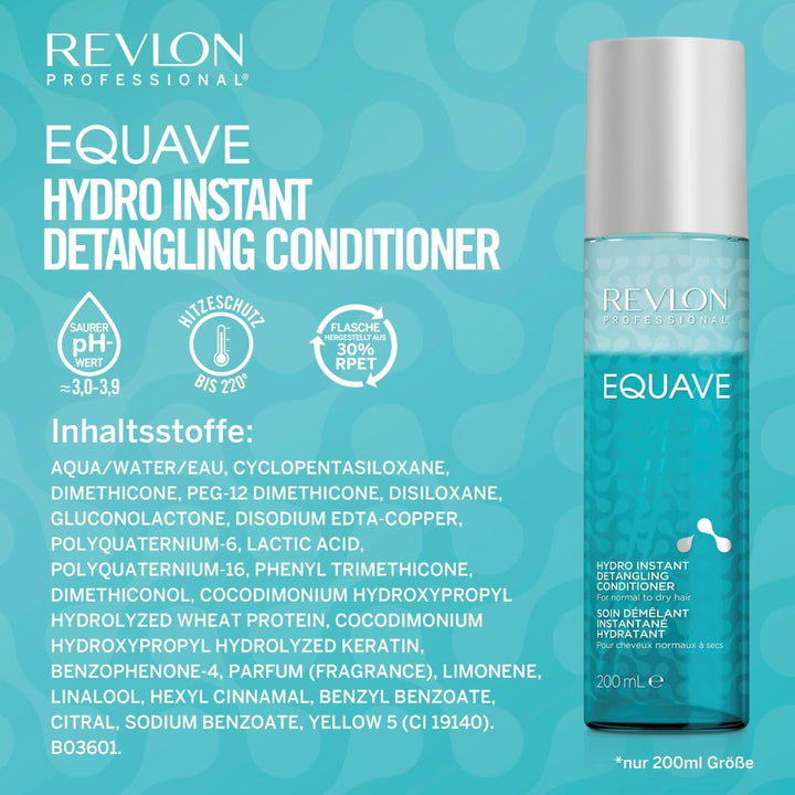 REVLON PROFESSIONAL EQUAVE Hydro Pflege-Set: tiefenreinigendes Detox Micellar Shampoo, 100 ml und pr