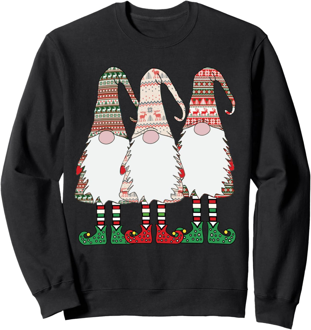 3 Nordische Zwerge Winter Weihnachten Schwedisch Tomte Nisse Sweatshirt