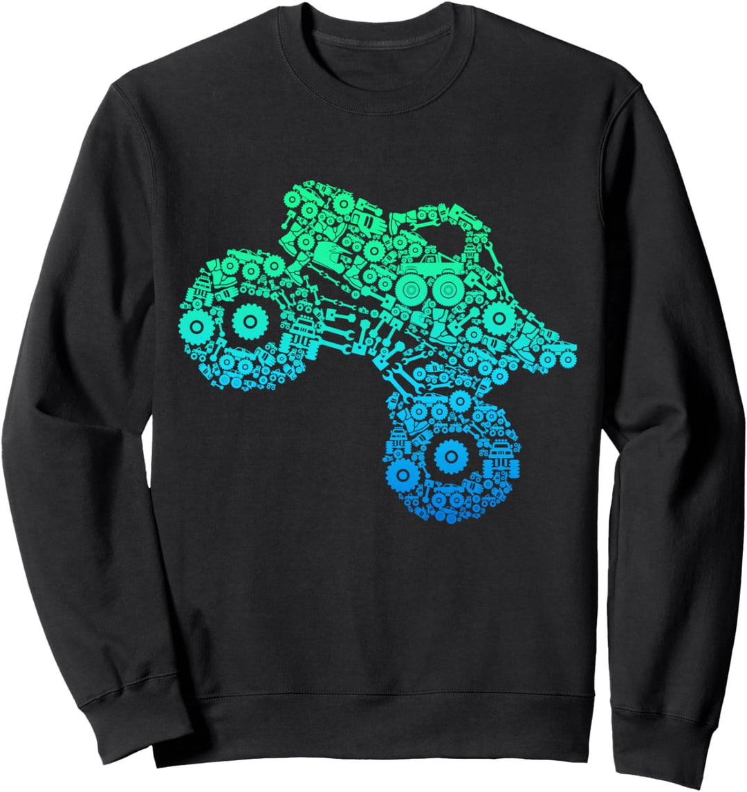 Monster Truck Kinder Jungen Sweatshirt