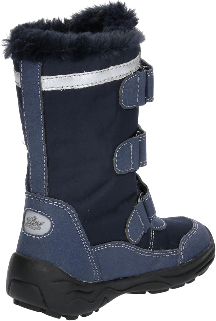 Lico Mädchen Ingra V Schneestiefel 25 EU Marine Silber, 25 EU Marine Silber