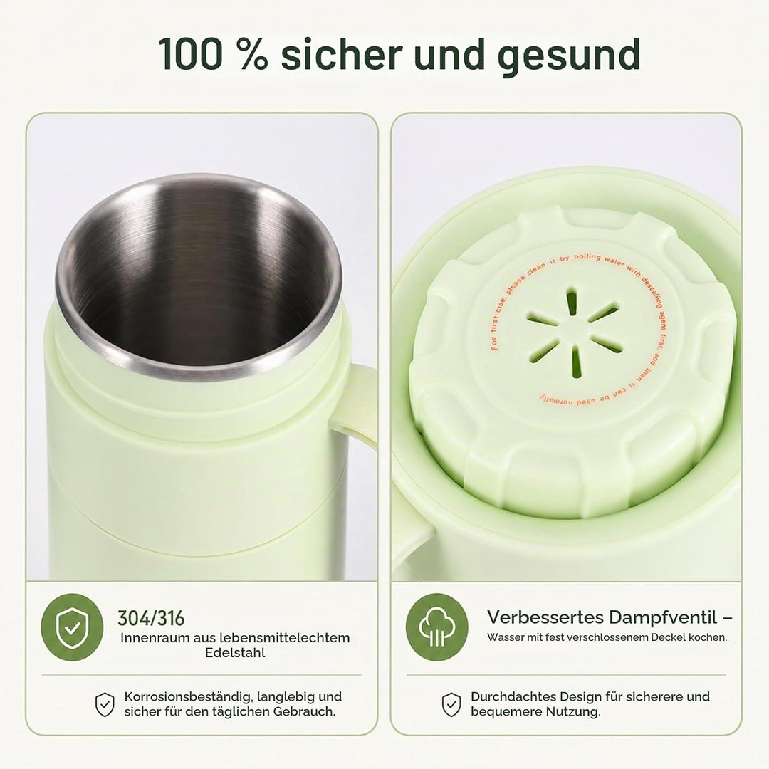 Elektrischer Reisewasserkocher Klein 300ML For Tee, Kaffee, Babymilch | 300w Schnellkochmini Wasserk
