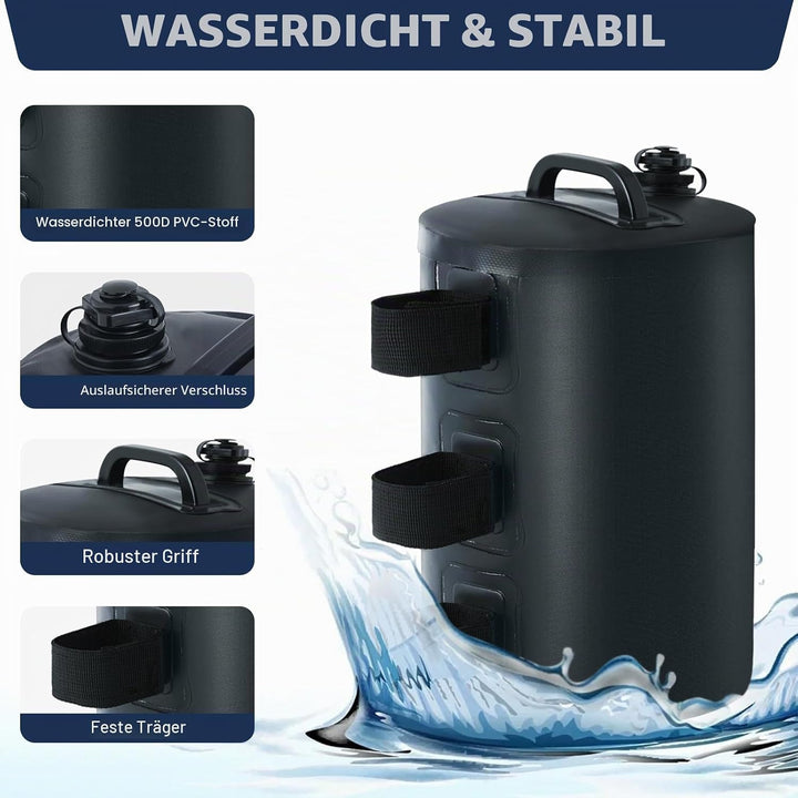 MASTERCANOPY 4er Set Wassergewichtstaschen Sandsäcke Gewichtstaschen Beingewichte Beschwerer für Pav