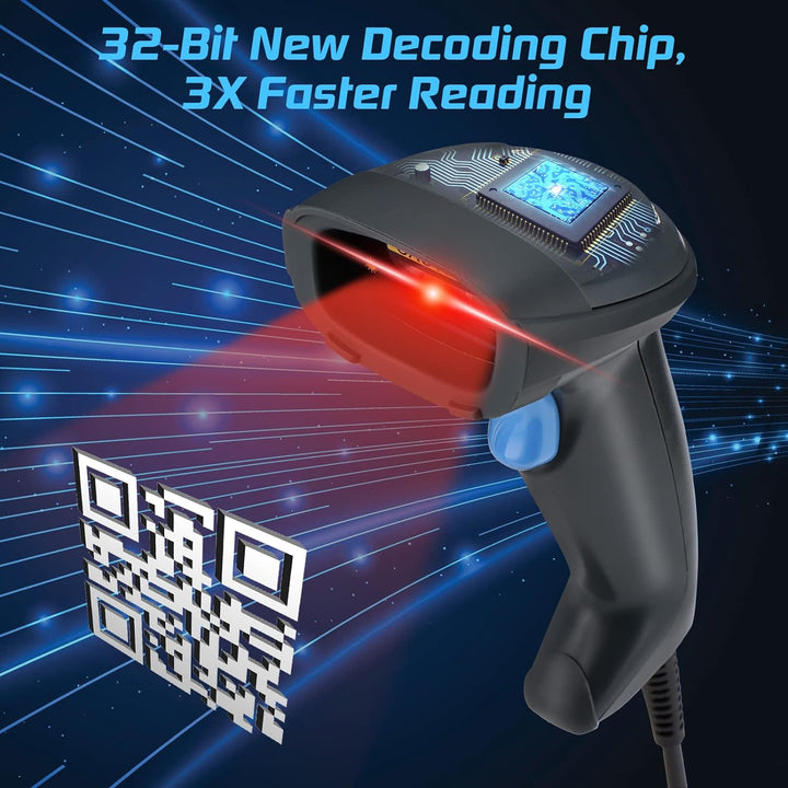 OBZ 1D 2D QR Barcode-Lesegerät, Barcode-Scanner, automatischer und präziser Scan, hohe Geschwindigke