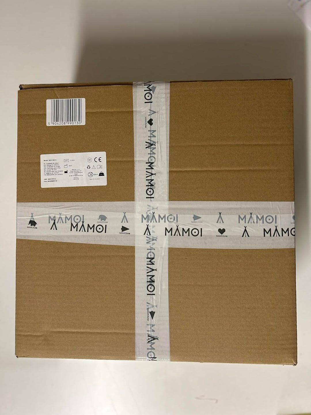 MAMOI® Babyschaukel, Schaukel Indoor und Outdoor, Holzschaukel für Baby und Kinder, Kinderschaukel,