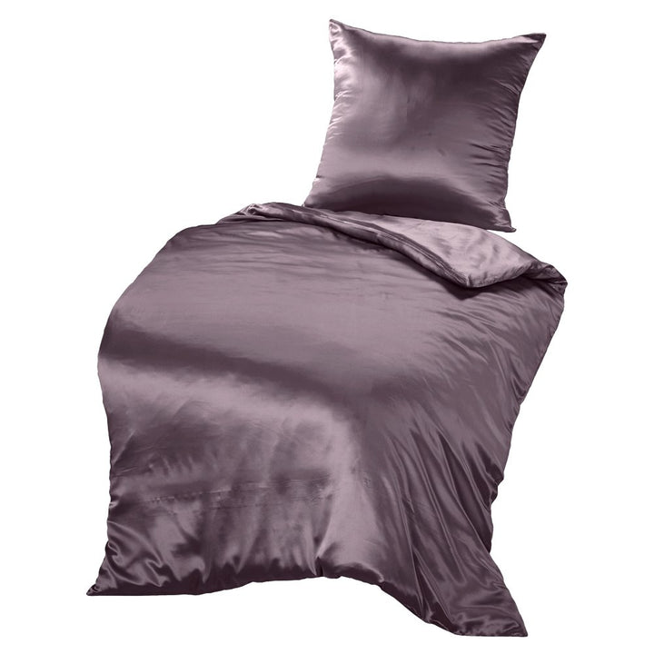 THXSILK Seidenbettwäsche Set 2 teilig, Bettbezug 155x 220 cm und 80 x 80 cm Kissenbezug, Hypoallerge