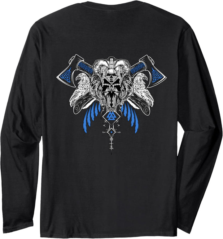 Klassisches Keltischer Vikinger Vegvisir Kompass Wikinger Langarmshirt